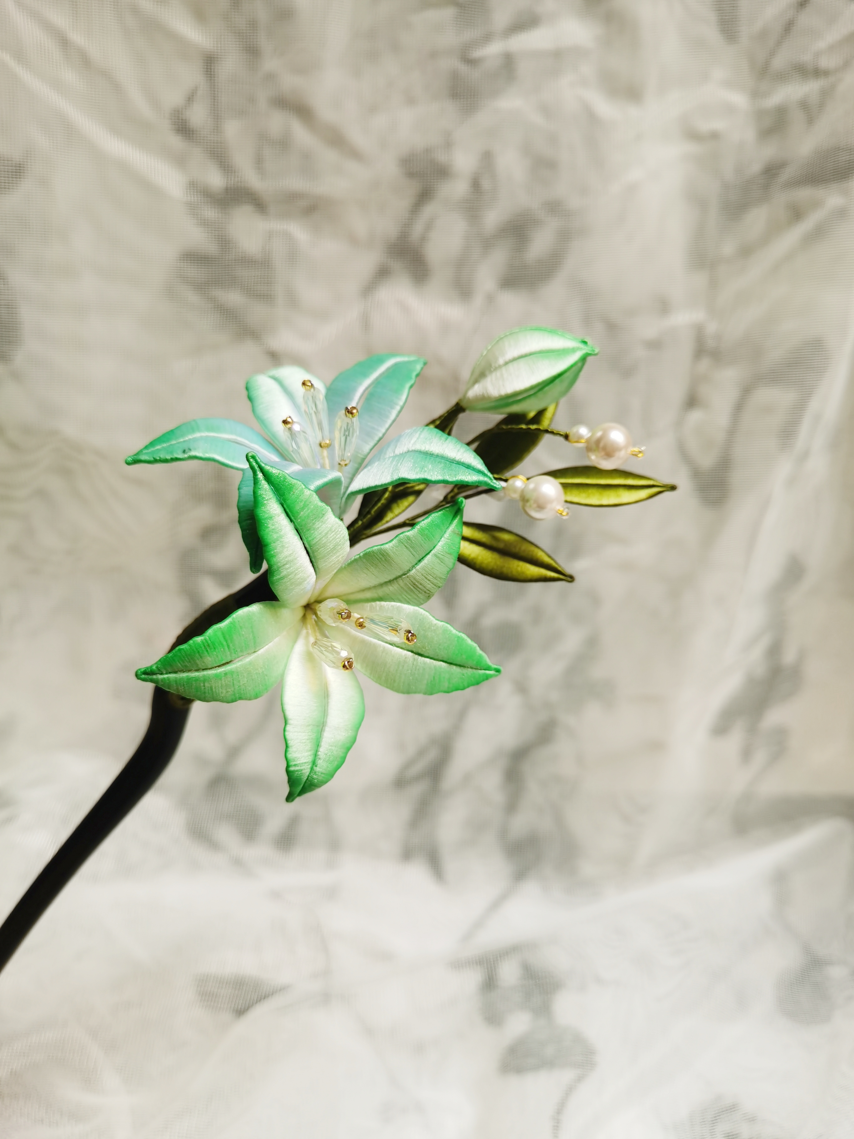 原创纯手工非遗缠花发簪古风复古发饰现代百搭收藏中国风汉服发钗