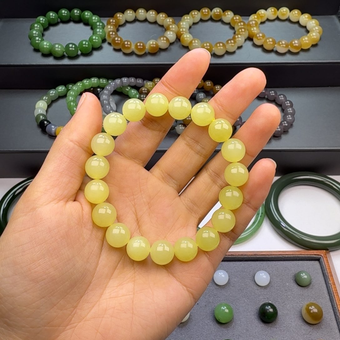 和田玉手串未镶嵌