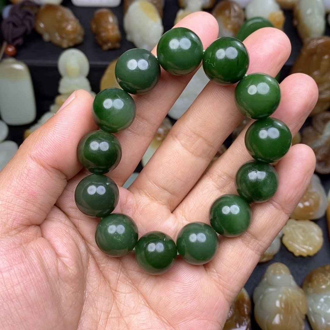 和田玉手串未镶嵌