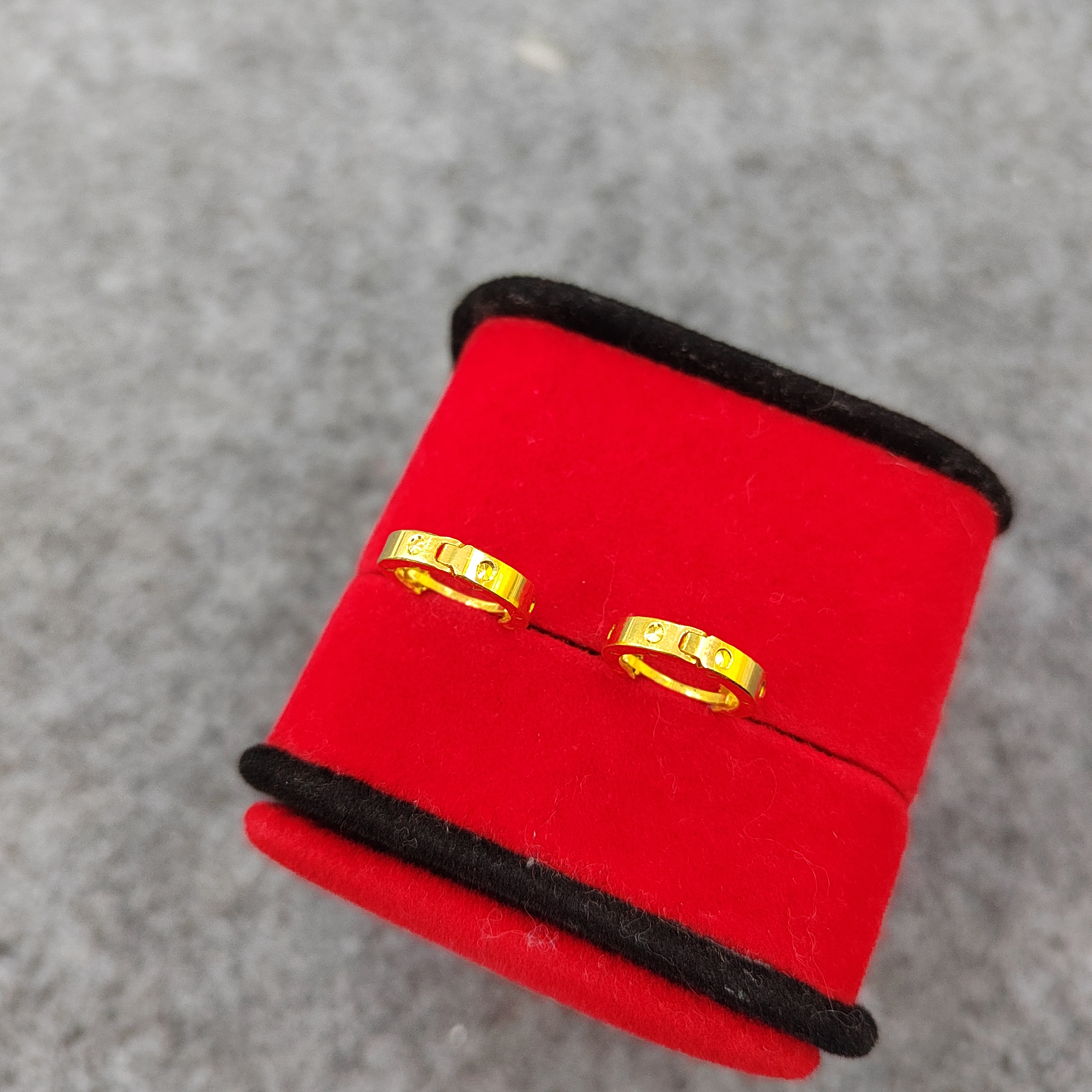 足金耳扣 米字花耳扣 真金 假一赔十