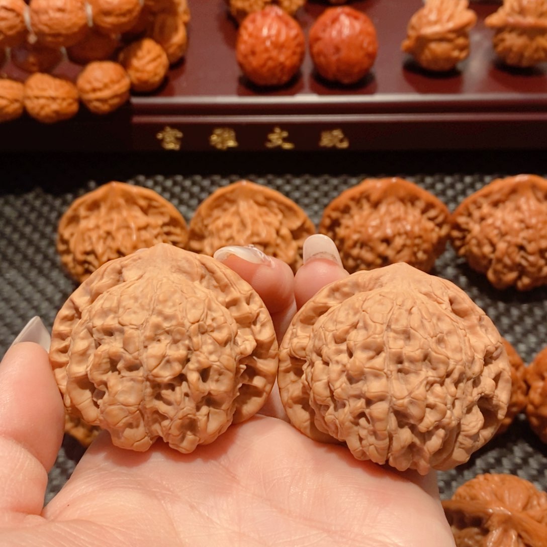 文玩核桃把件老*夫官帽