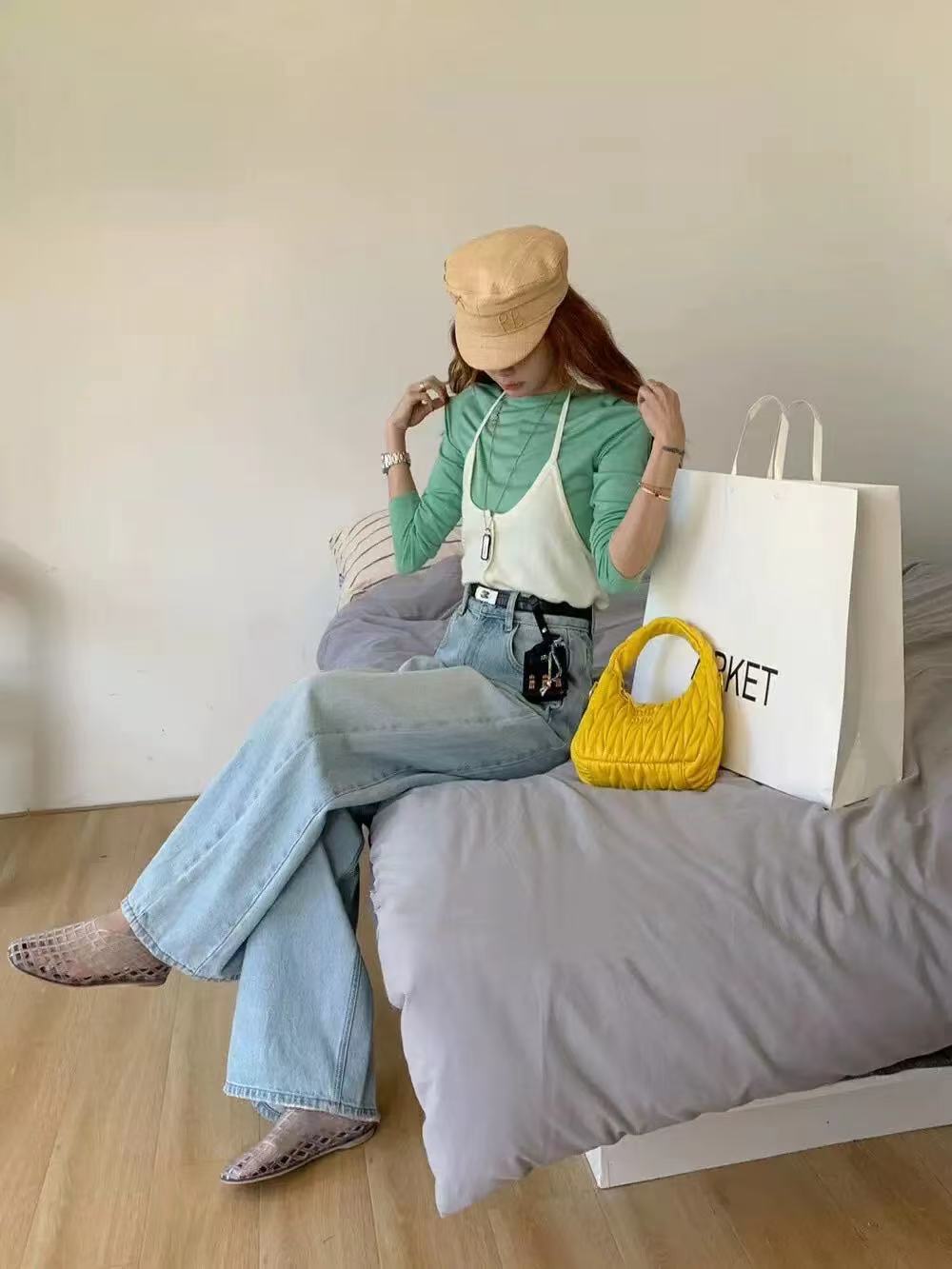 【宝贝家】5980小目标牛仔阔腿裤