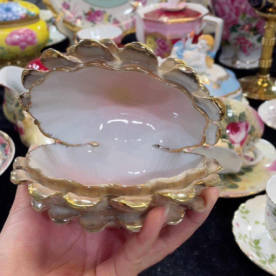 摆件手绘贝壳首饰盘