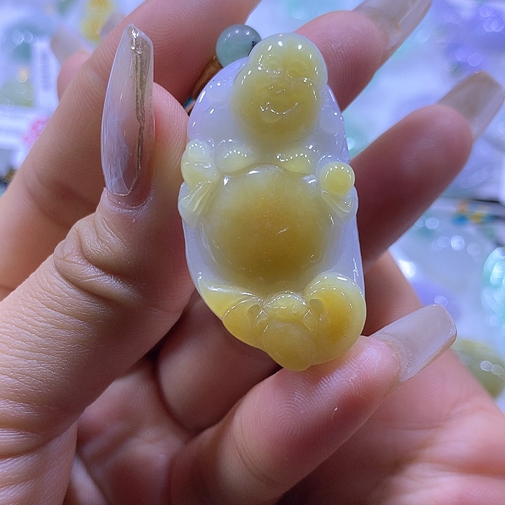 翡翠颈饰未镶嵌天然翡翠A货吊坠