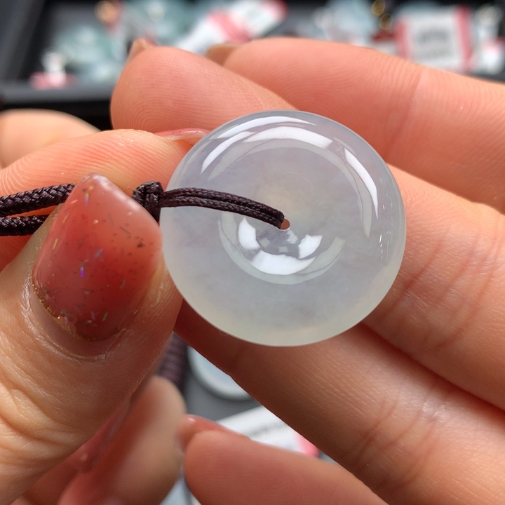 翡翠颈饰未镶嵌翡翠饰品24:3-5.8