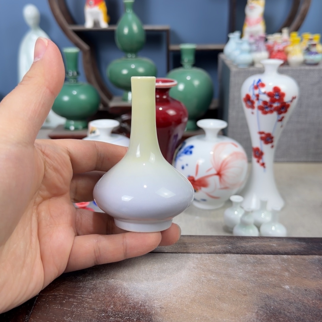 陶瓷手工小花器摆件