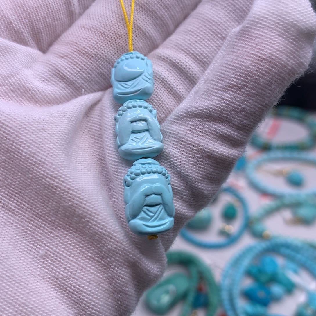 未镶嵌绿松石珠宝奇石薇*&