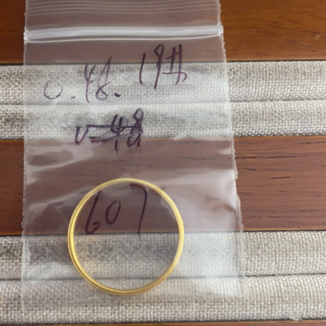 A9克重0.48 19号 碎冰冰戒指 足金999