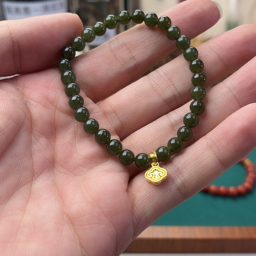 和田玉1未镶嵌和田玉单圈手串