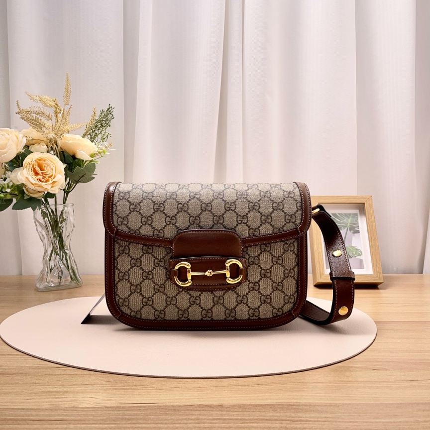 99新 GUCCI/古驰 【九筒奢品】 中号1955/单肩包/9414