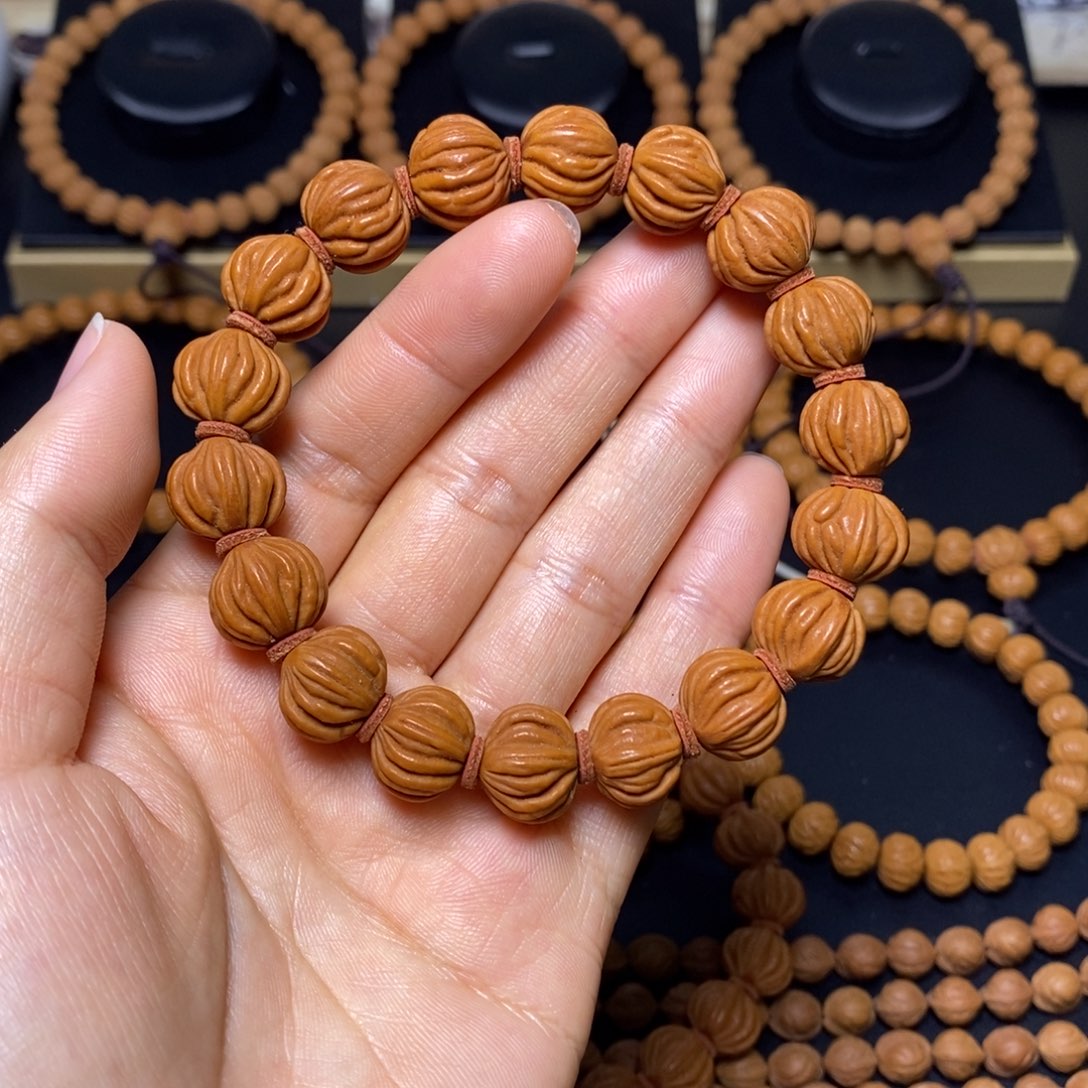 桃核手串秦岭文玩桃核手串