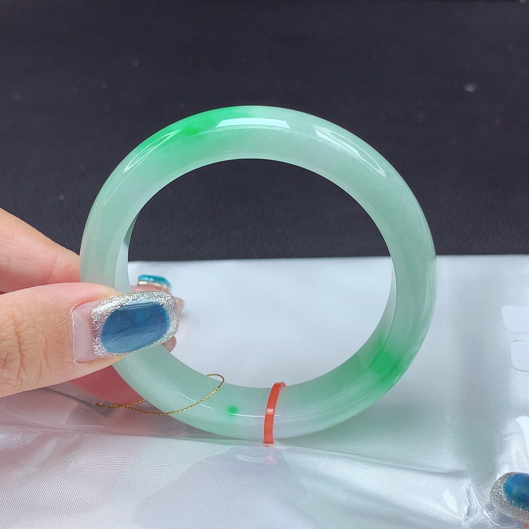 未镶嵌手镯翡翠55圈776