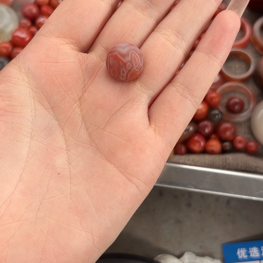 南红玛瑙合金挂件