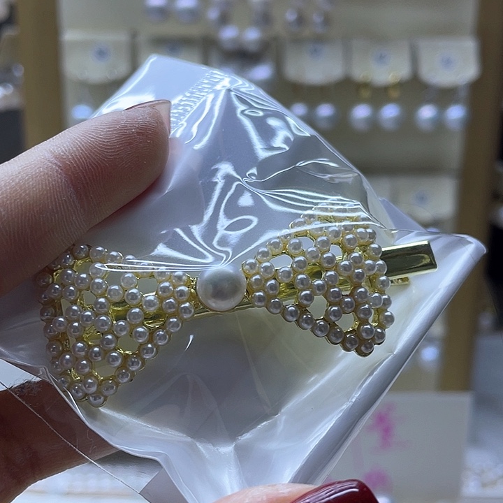 淡水珍珠发饰未镶嵌