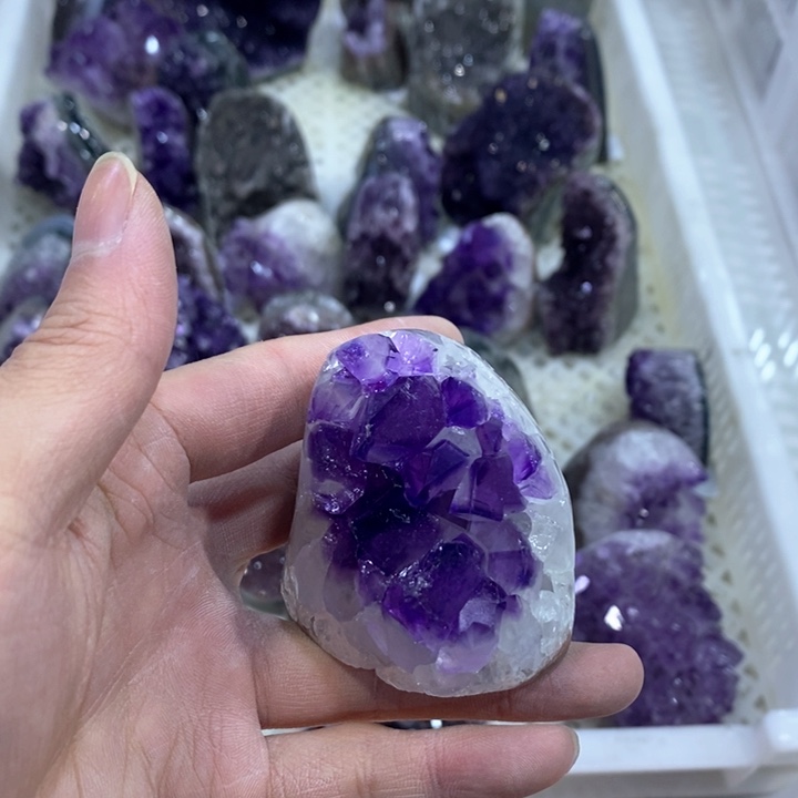 紫晶摆件摆件未镶嵌