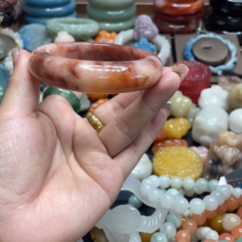 合金石英质玉（黄龙玉）手链?*K