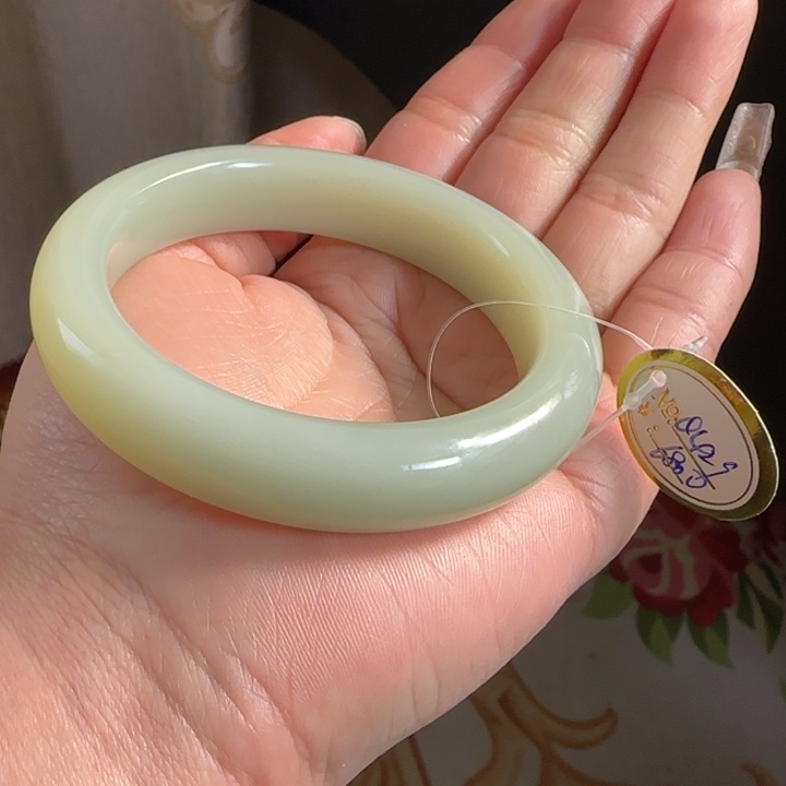 和田玉手镯未镶嵌58 59