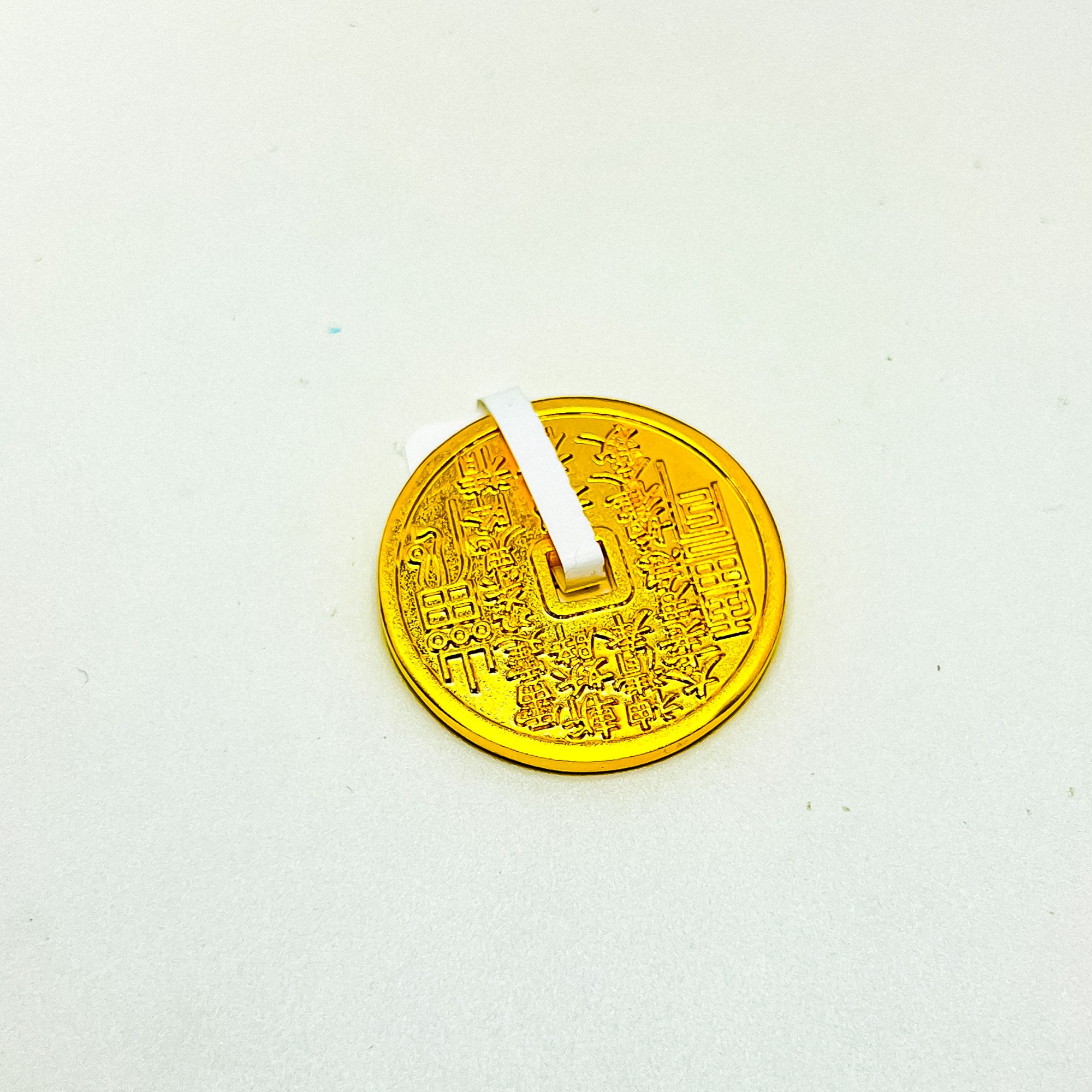 足银银制品 足银金币吊坠   金包999足银气质时尚简约百搭风