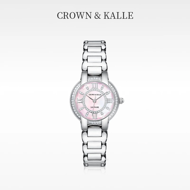  【Crown kallie】天空之境-菱形镜面流光系列全自动女士腕表ck8112