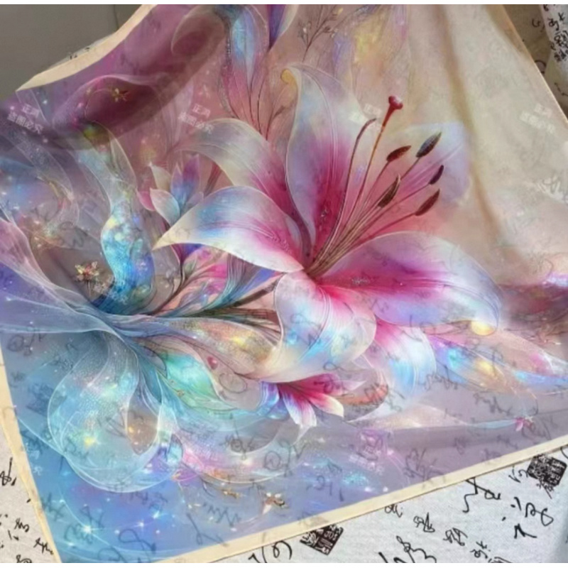 (084)高档丝巾围巾女士披肩新款素雅百搭防晒优雅气质