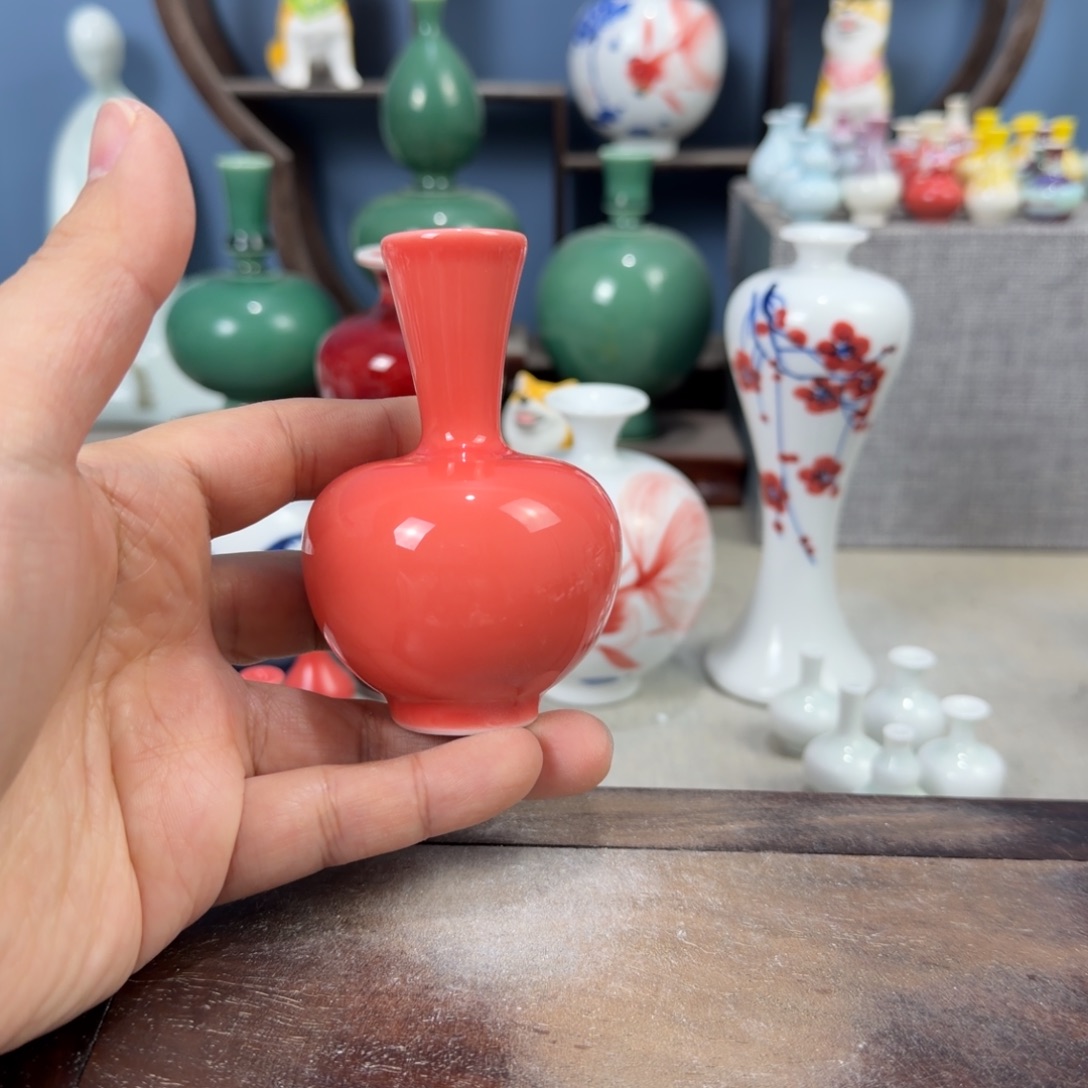 陶瓷手工小花器摆件