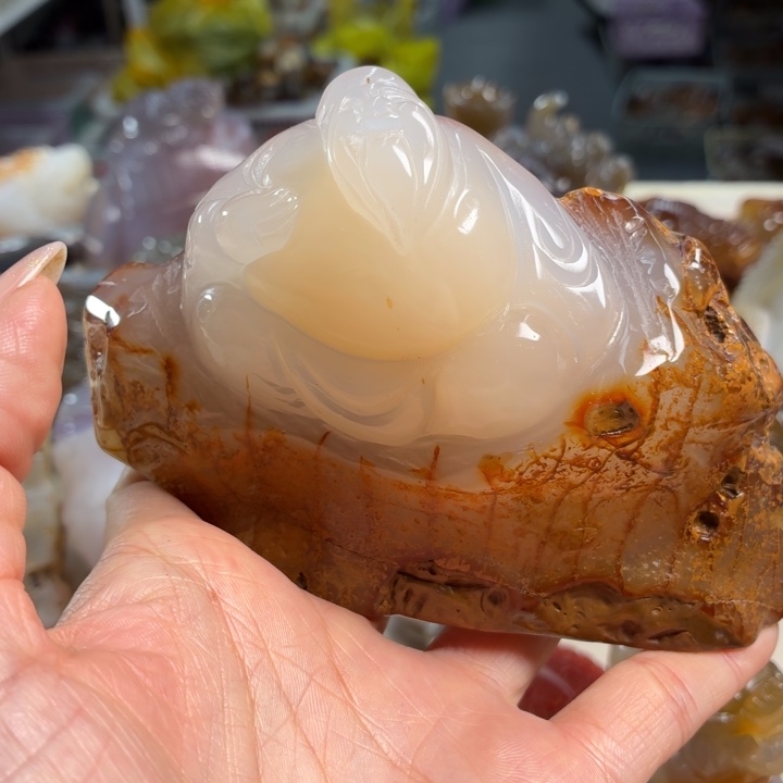 玛瑙/玉髓未镶嵌吊坠(不含链)