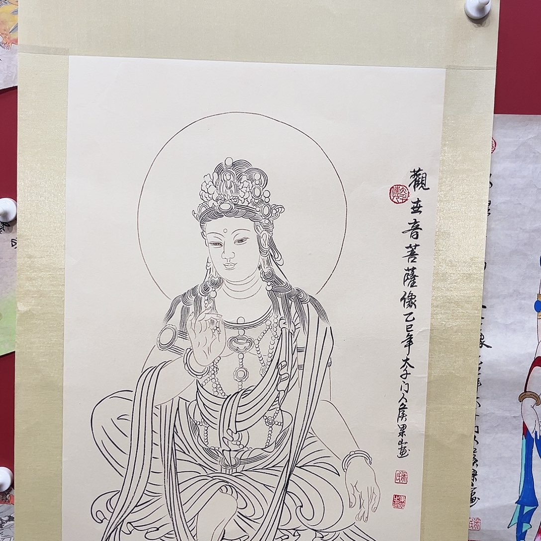 国画侯果山老师国画作品月 