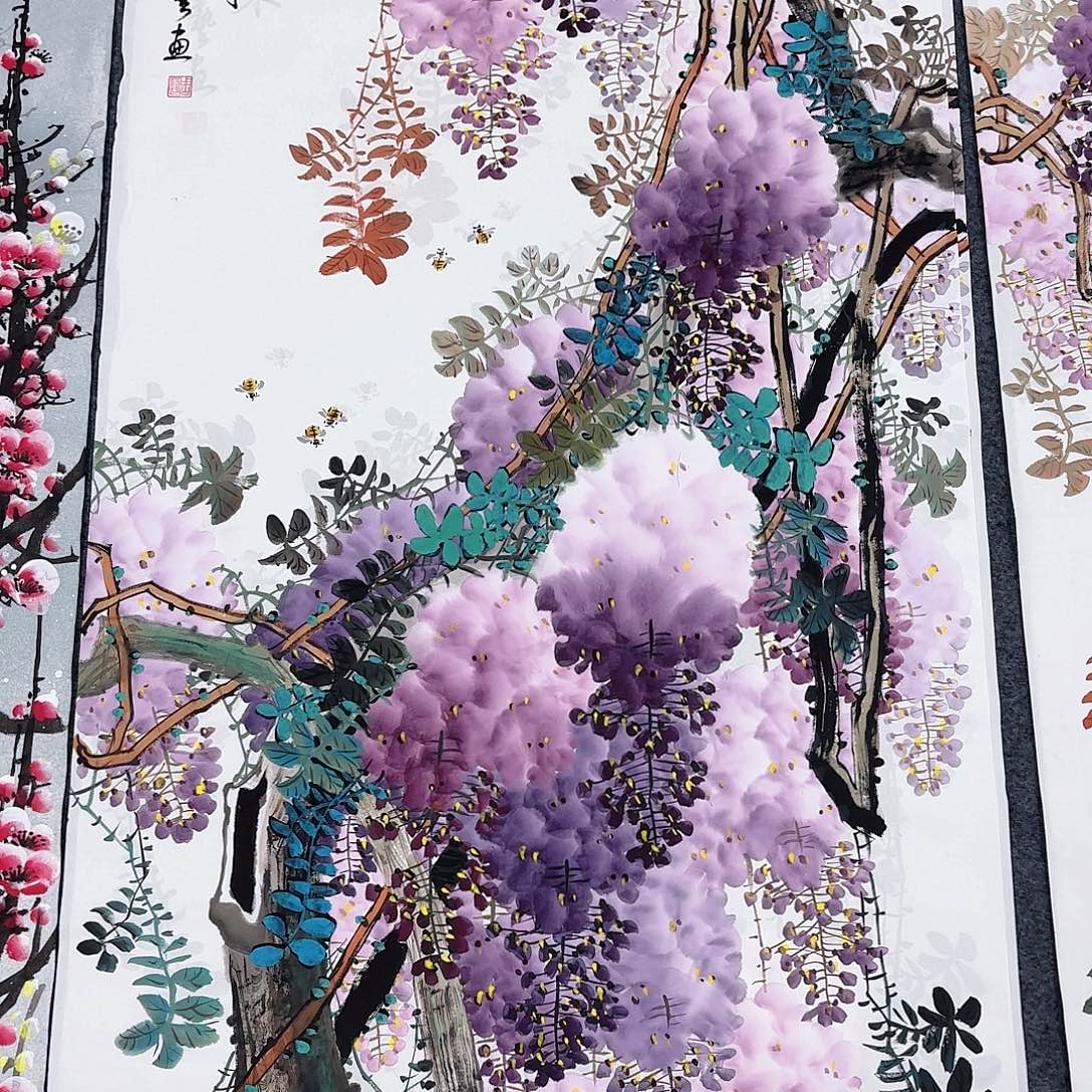 国画纯手工纯手工