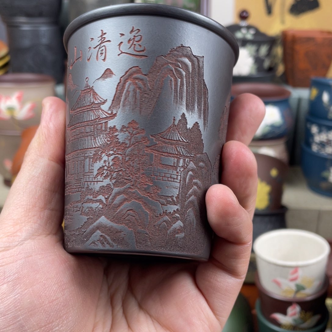 紫砂茶杯紫砂茶杯