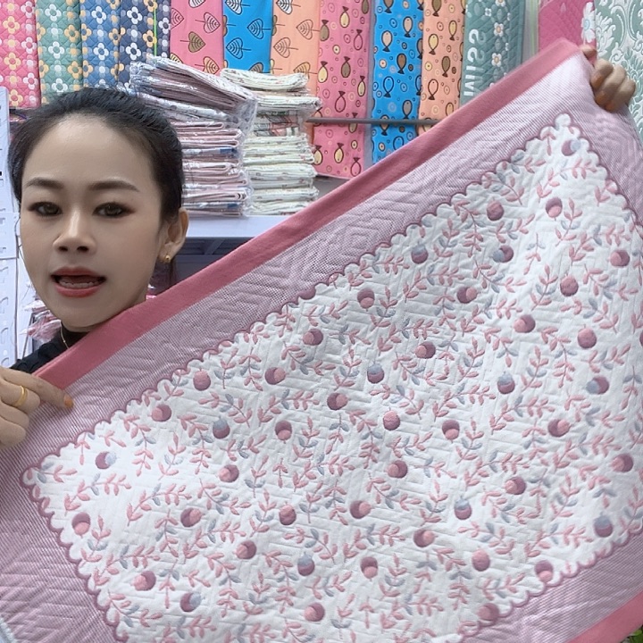 棉粉色小樱桃纯棉