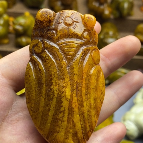 蛇纹石玉未镶嵌颈饰78