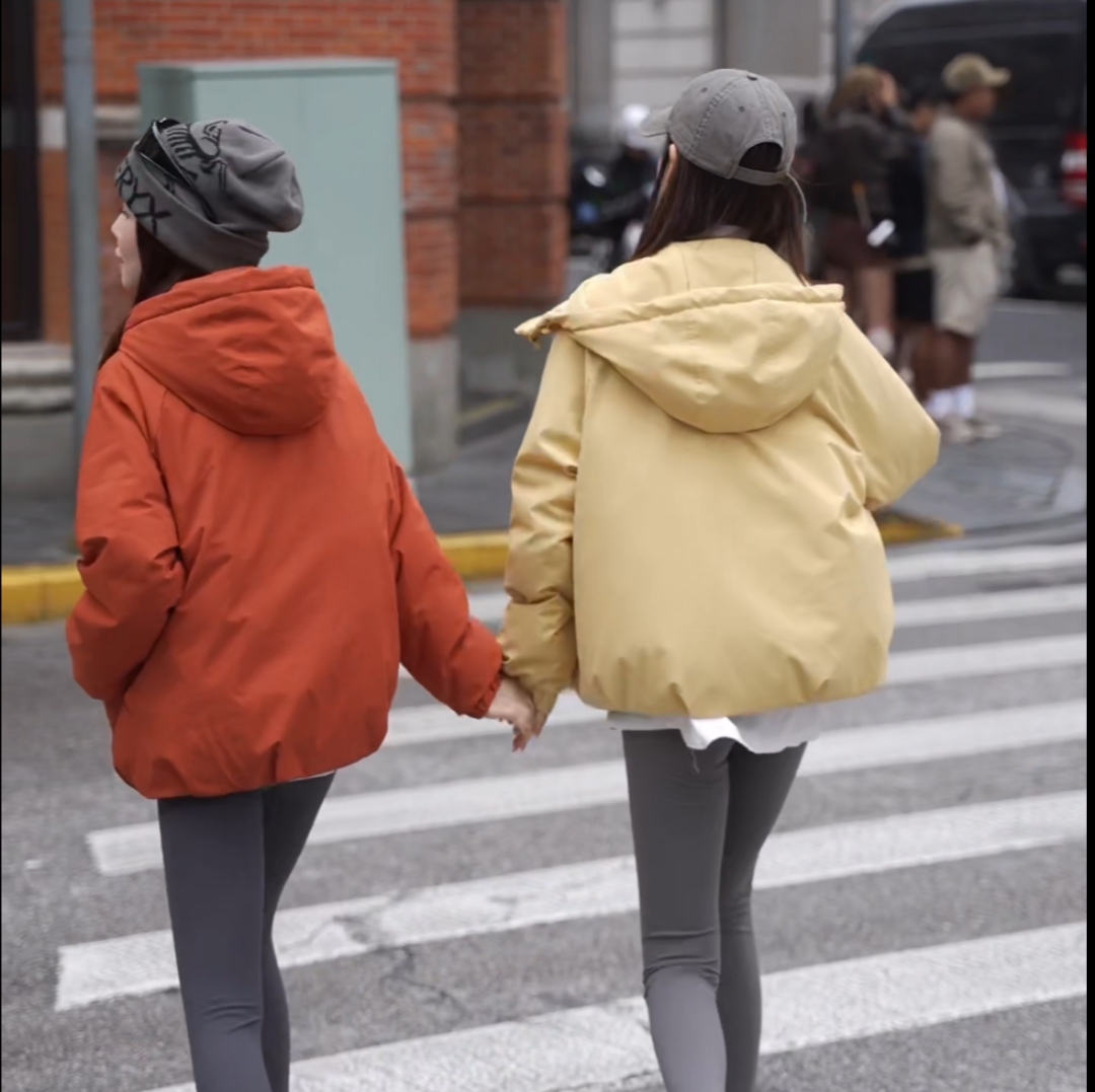 E【1-100 外套 】选编号拍 冬季新款印花保暖卡通设计感棉衣