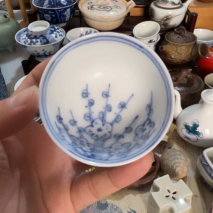 瓷片若深杯子好看的哦