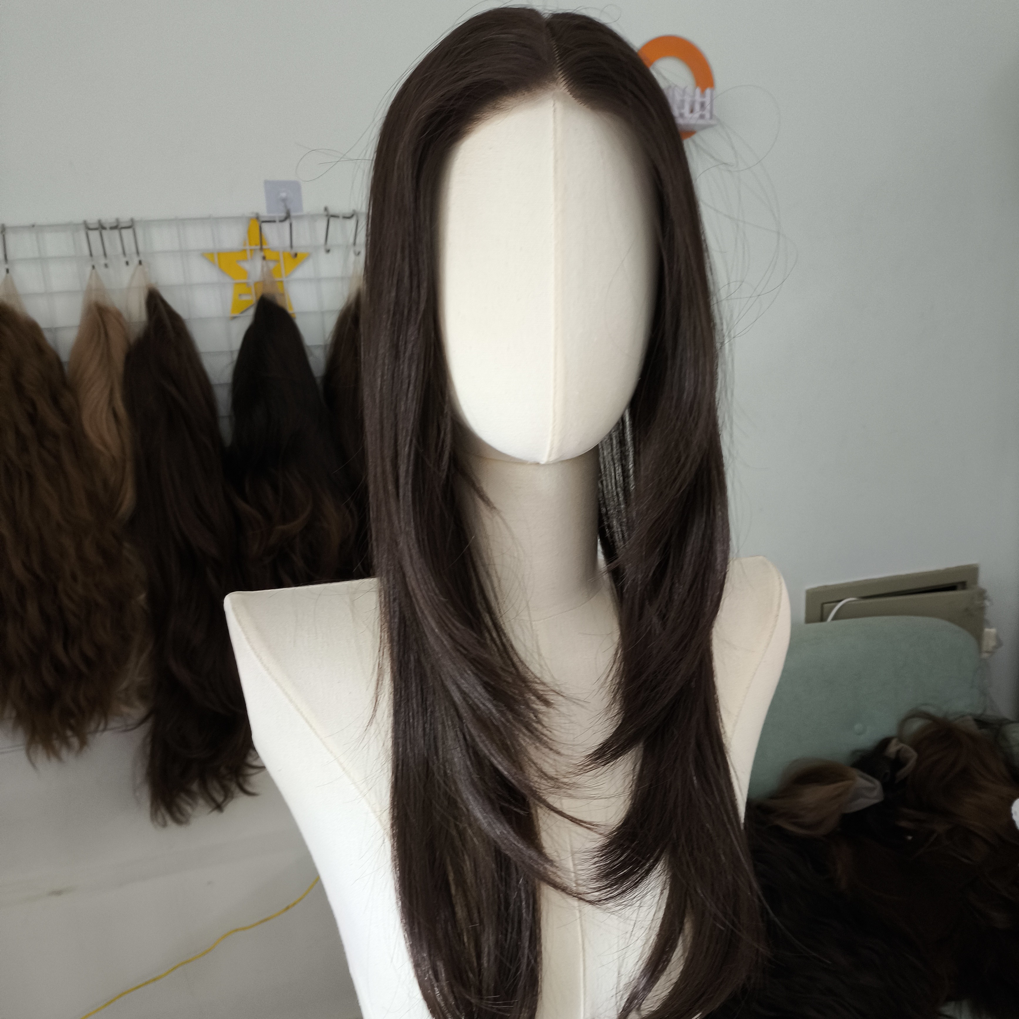 清库存处理一批免戴发网假发片下单以直播间编码为准