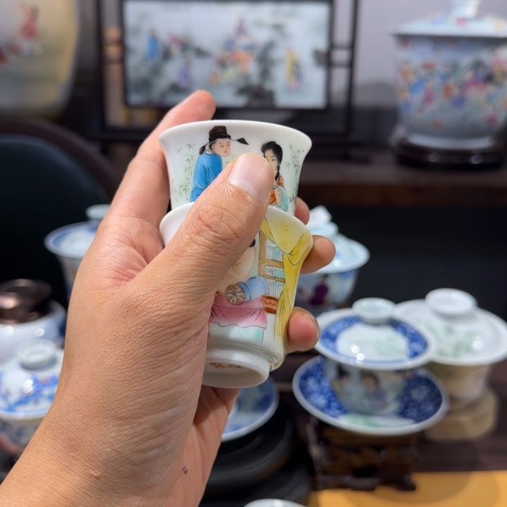 言***兼景德镇陶瓷手绘作品