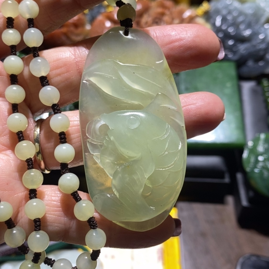 【闪购商品】岫玉毛衣链未镶嵌