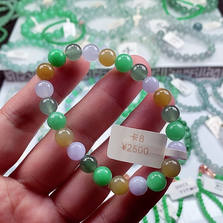 未镶嵌翡翠手链卡8