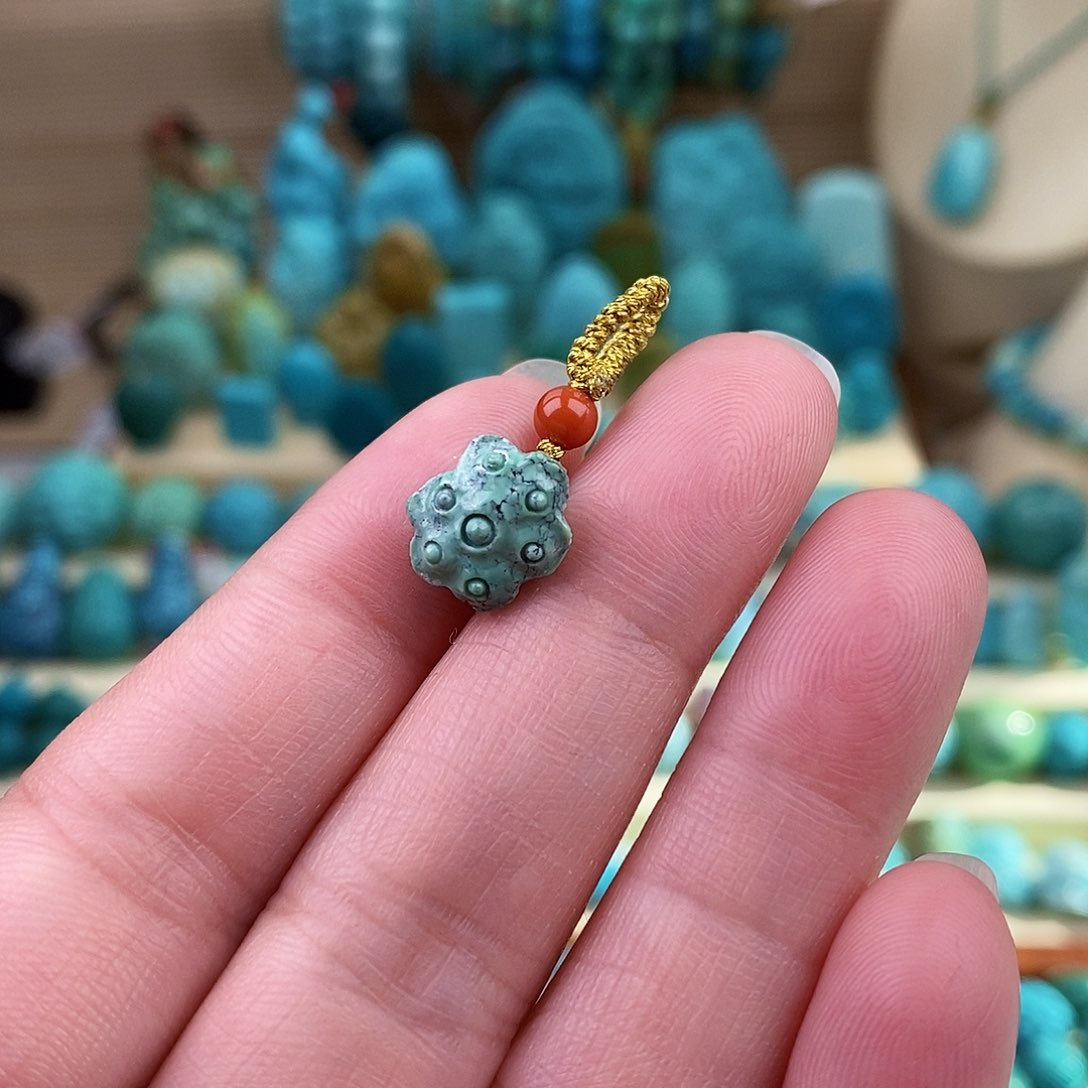 绿松石珠宝奇石未镶嵌