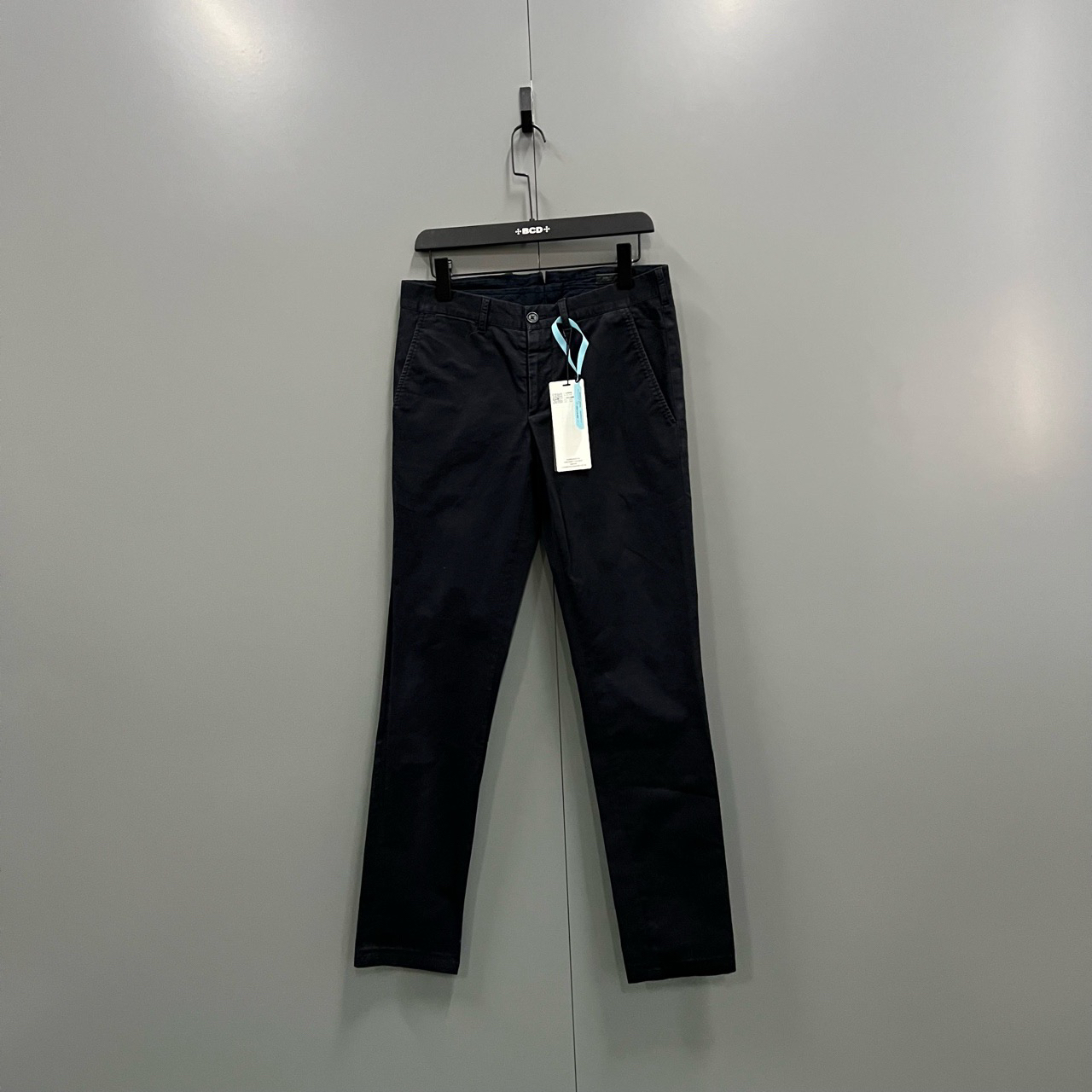 95新 Prada/普拉达 （cc）纯色水洗长裤 44码/204958/压痕