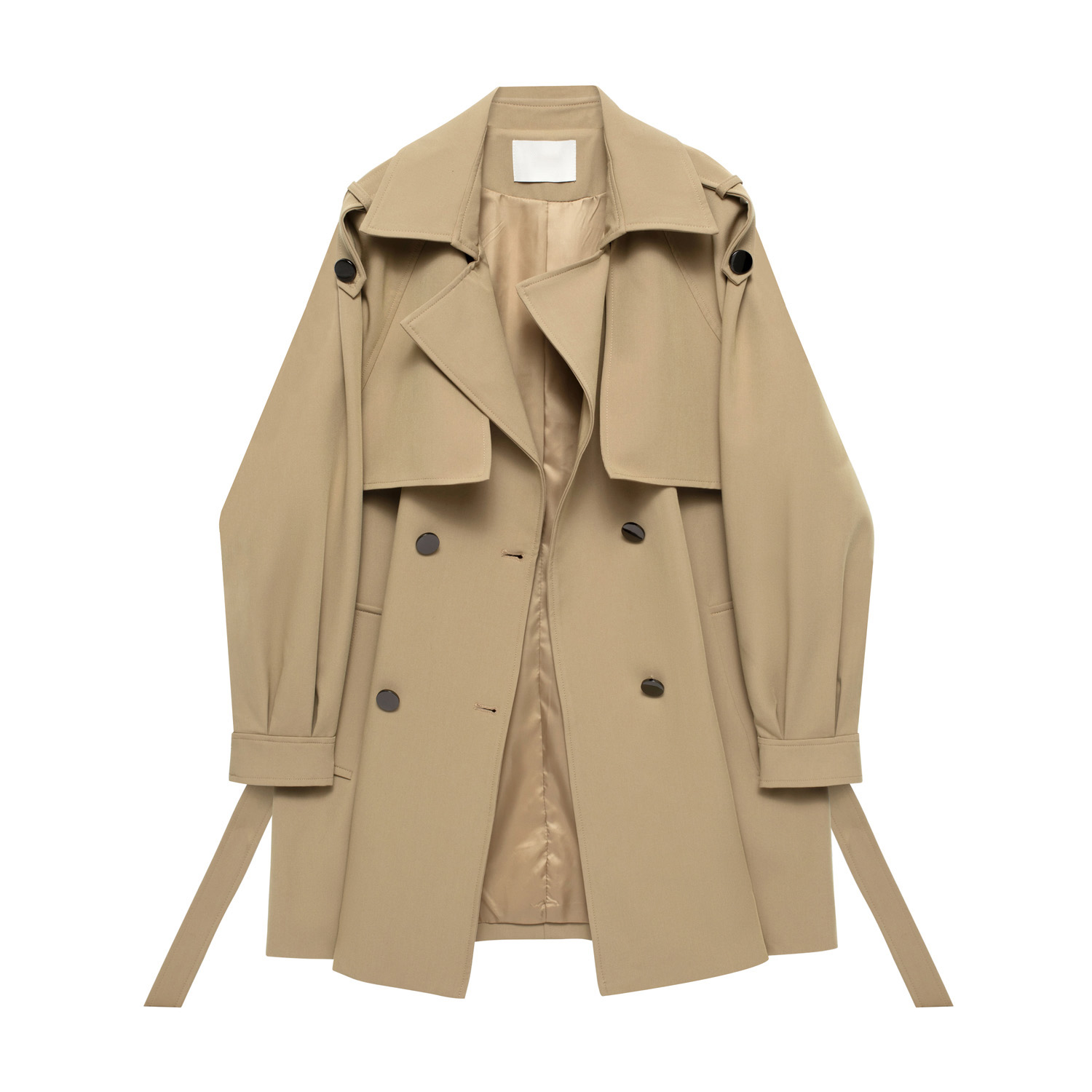 子涵【701-710】新款秋百搭中长款收腰英伦风小个子复古气质风衣女