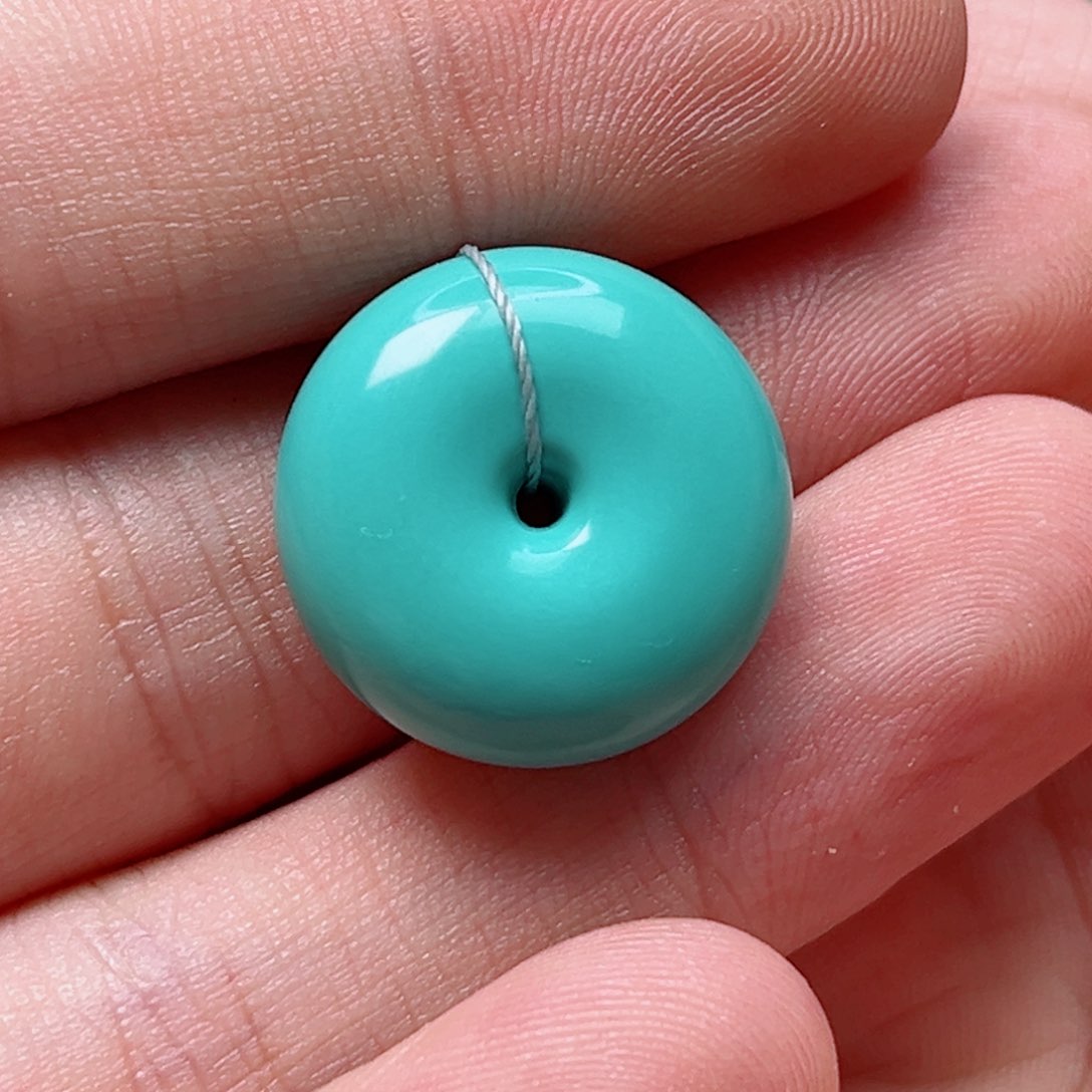 绿松石平安扣19+未镶嵌