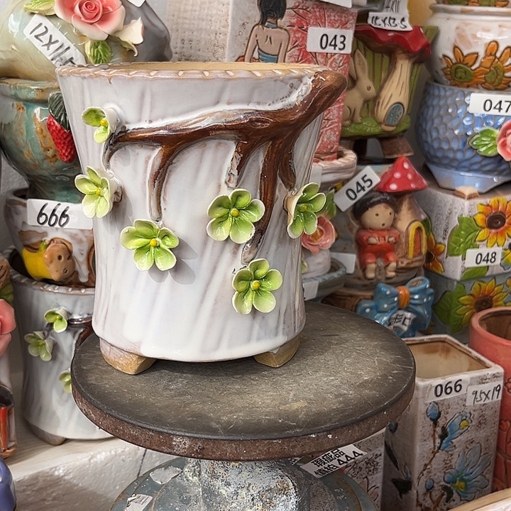 粗陶材质多肉花盆