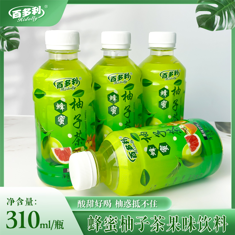 到手八瓶蜂蜜柚子果味茶果味饮料酸甜冰爽清透解腻