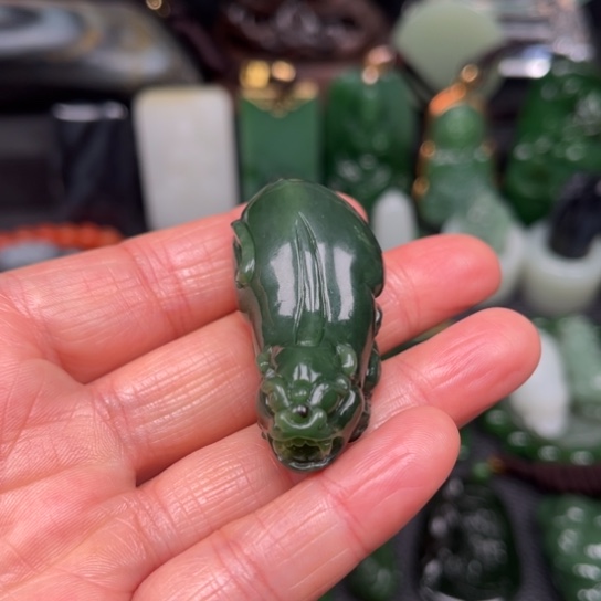 【闪购商品】和田玉颈饰未镶嵌和田玉碧玉貔貅吊坠