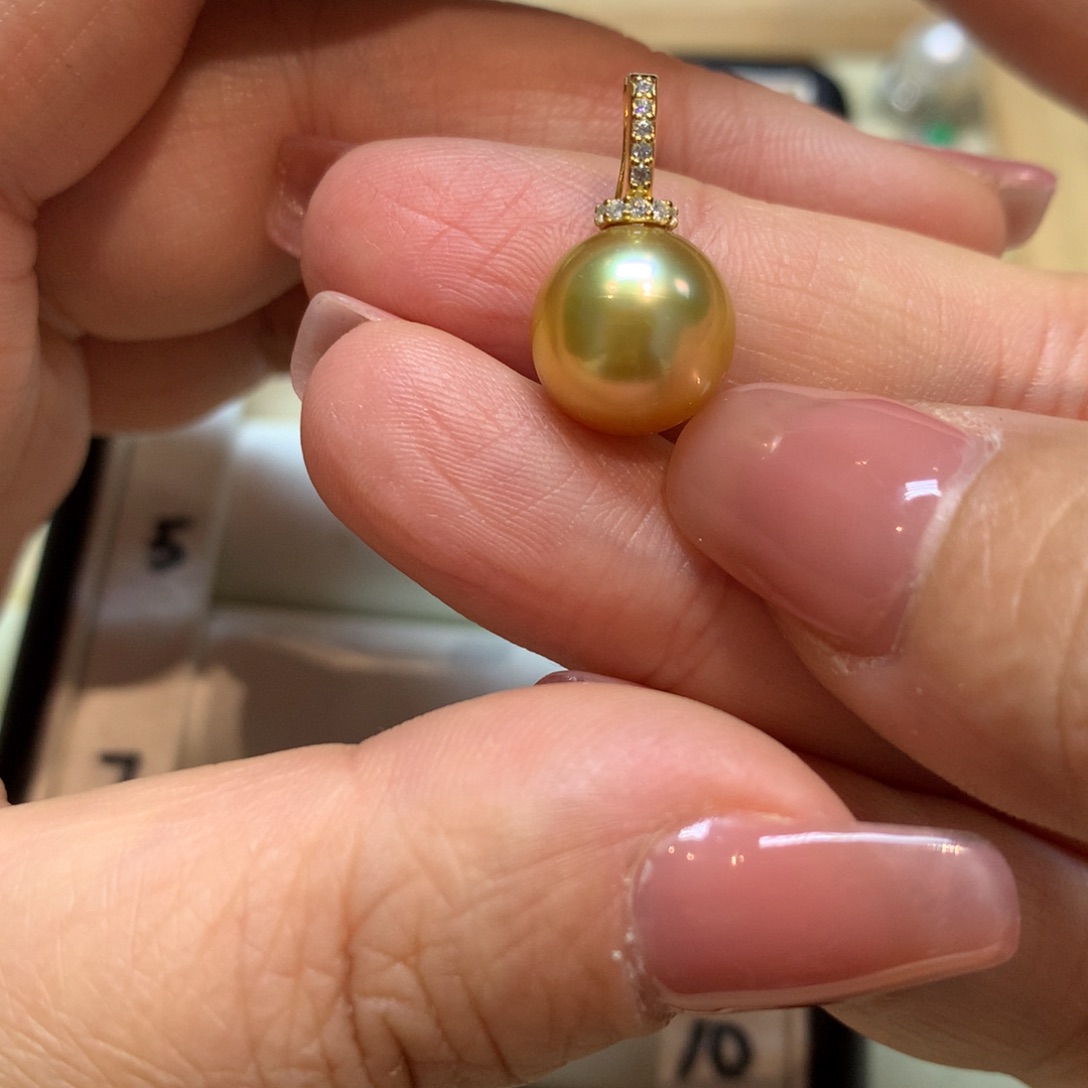 海水珍珠颈饰银S925镶嵌