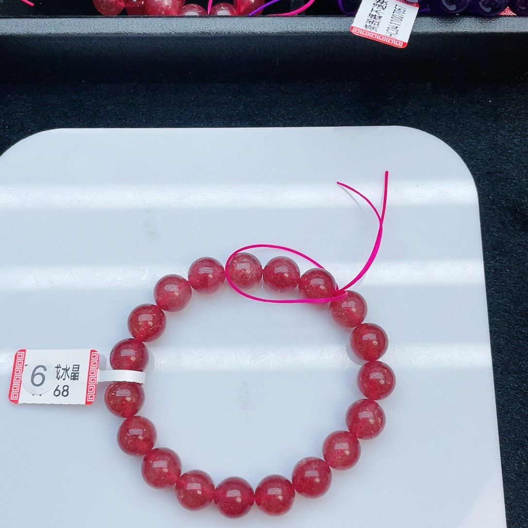 水晶手串未镶嵌草莓晶
