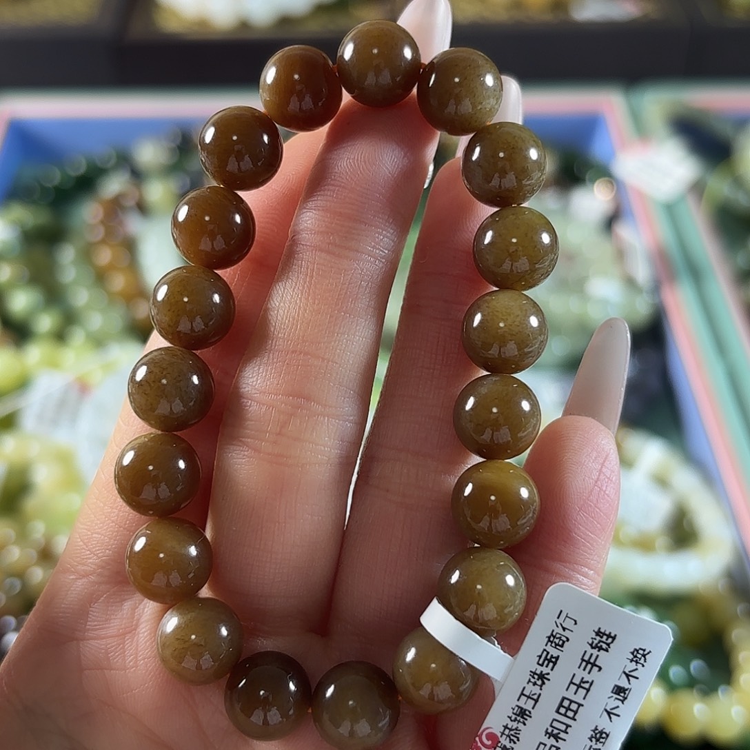 和田玉未镶嵌手链224