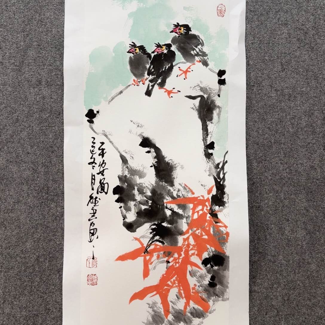 国画zz娄鹏老师手绘作品