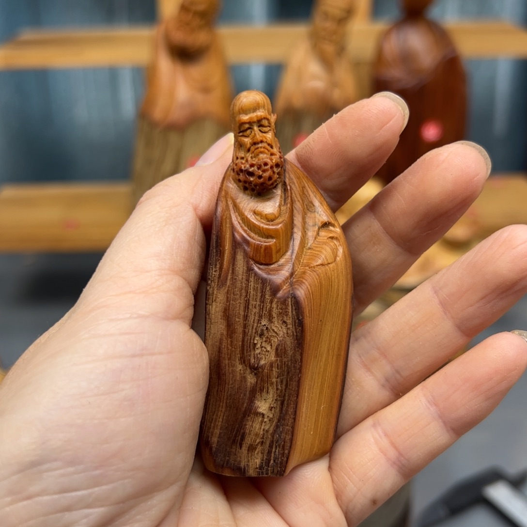 柏木崖柏木摆件手把件，65