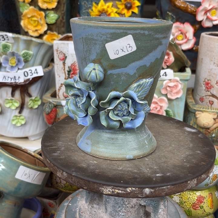 紫砂花盆粗陶材质多肉花盆